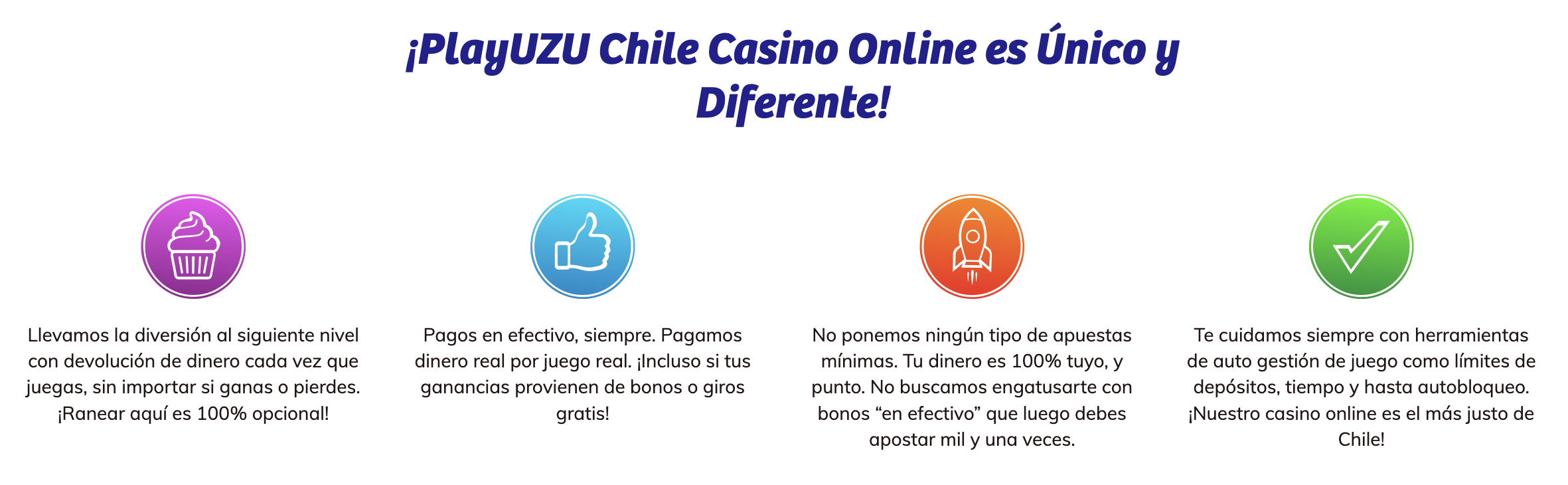 Conclusión casino online Playuzu