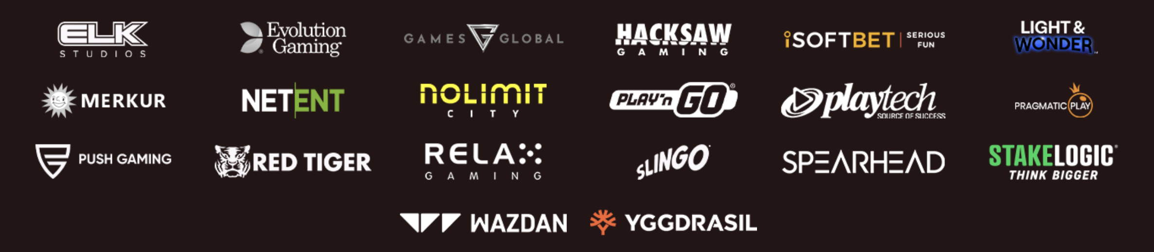 Proveedores de tragamonedas en PlayUZU Casino online